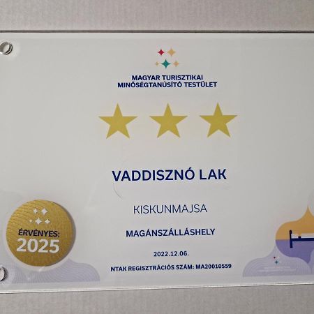 Vaddinszo Lak Villa Kiskunmajsa Buitenkant foto